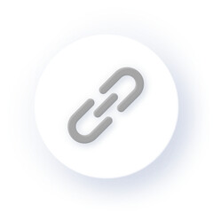 Neumorphism Icon URL Icon Link Icon Soft Drop Shadow on Dark Background Neumorphic UI UX Design User Interface Neumorphism Shadow
