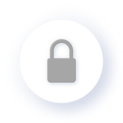 Neumorphism Icon Protection Icon Soft Drop Shadow on Dark Background Neumorphic UI UX Design User Interface Neumorphism Shadow