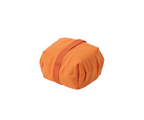 Contemporary Orange Lunch Carrier with a Comfortable Handle for Stylish Meal Transport and Everyday Use Isolated