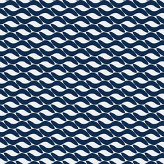 A high-contrast design with deep navy waves flowing across a pale neutral background. Great for sophisticated or modern nautical aesthetics.