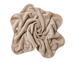 Detailed Close-up of Plush Fleece Throw Blanket with Soft Texture and Delicate Light-Neutral Hues Creating a Luxurious and Comfortable Aesthetic