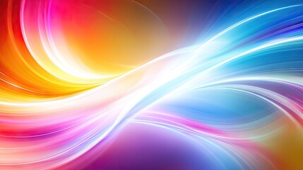 Obraz premium Vibrant abstract design with flowing, colorful lines.
