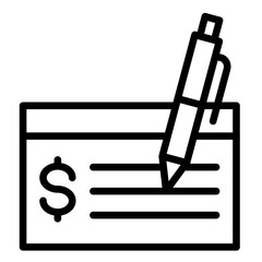Paycheck  Icon Element For Design