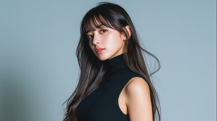 美女, 女性, 美しい, 顔, モデル, 日本, 韓国, 中国, アジア