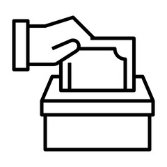 Hand Placing Ballot in Box