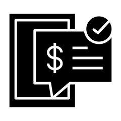 Financial Document Approval Icon