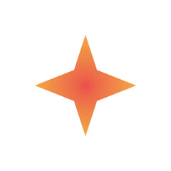 Obraz premium golden star button