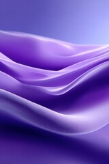 Fototapeta premium Abstract flowing silky fabric in vibrant purple and blue hues with smooth curves and soft gradients creating a modern artistic background