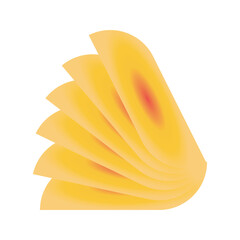 cheese isolated on white