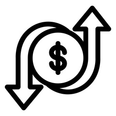 Money Flow Cycle Icon