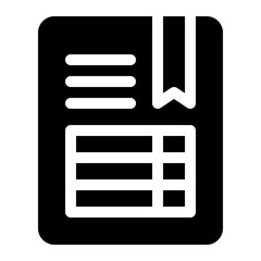 Document Report Data Table Icon