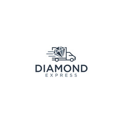 Diamond Icon Logo Design Elements Delivery cargo