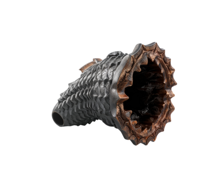 Intricate Flameblower Nozzle, A Detailed Look at Engineering Artistry and Technical Precision in Metalwork