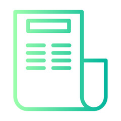 newspaper gradient icon