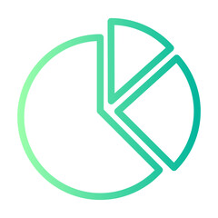pie chart gradient icon