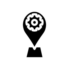 location pin glyph icon