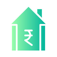 mortgage gradient icon