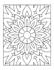 Mandala Coloring Pages For Adults, Black & White, Line Art, Illustration, Vector Art, Coloring Pages, Coloring Book
