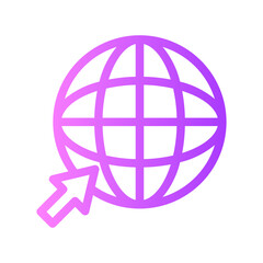 internet access gradient icon