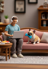 Work from home, The funny co-worker