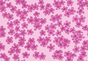 シームレスな芝桜の背景素材