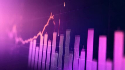 Stock market chart showing financial growth and data trends - Powered by Adobe