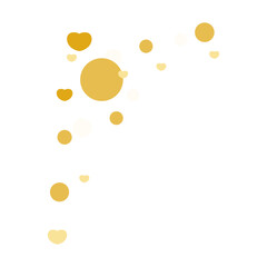 Golden bokeh confetti cluster with sparkles, ideal for festive decorations and invitations.