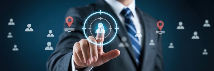 Targeted selection of a specific individual from a group.