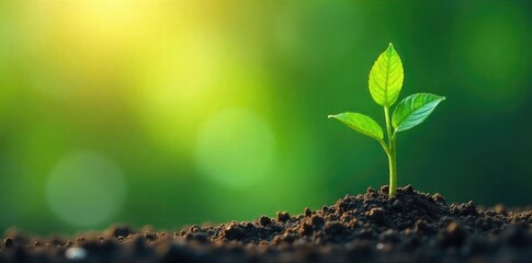 A tiny sapling gently bends in the breeze, its leaves rustling softly, embodying tranquility and peaceful growth Perfect for themes of nature, serenity, and new beginnings , ecology, nature, wellness