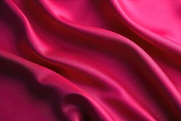 Obraz premium Close-up shot of luxurious, flowing silk fabric in rich jewel tones, perfect for evening gowns or elegant drapes The texture and drape are beautifully highlighted , flowy, chiffon