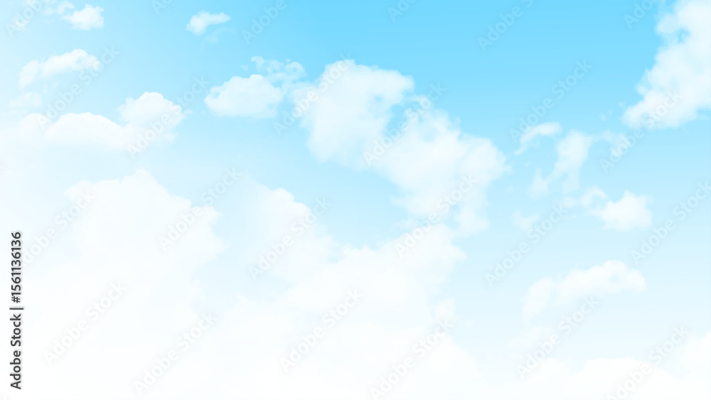 Poster background with clouds on blue sky. natural view of clear blue sky and clouds, clouds with backgroun