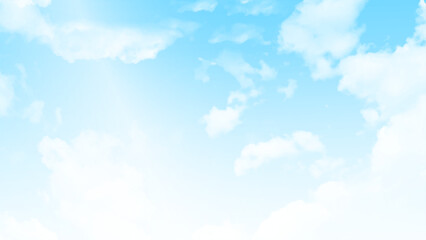 Natural view of clear blue sky and clouds, clouds with background. Background with clouds on blue sky. Vector background. 