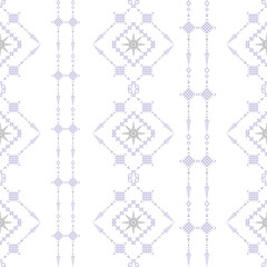 Navajo tribal seamless vector pattern with boho Geometric .Inspired by ethnic southwestern decor, Mexican blankets, chevron and woven rugs. Ideal for silk, sarong, textiles, and interior design.