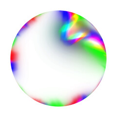 Prism Sphere with Transparent Background for Screen Use

