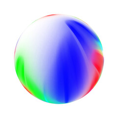 Prism Sphere with Transparent Background for Screen Use