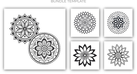 Ornamental luxury mandala pattern Bundle