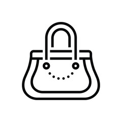 Black line icon for clutch