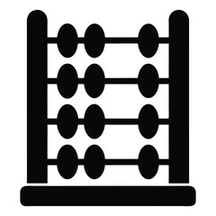 old abacus isolated on white background