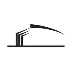 Abstract Architectural Design Modern Building Icon, Vector Illustration, EPS File
