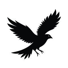 Fototapeta premium Flying bird silhouette design