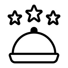 Food Delivery Icon With Stars