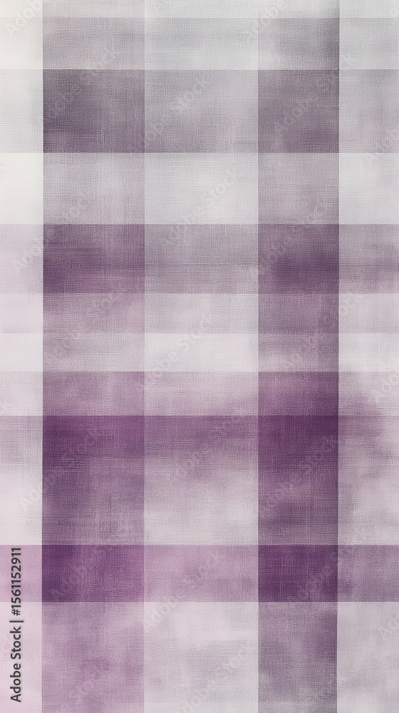 Aufkleber Abstract plaid pattern textile texture in serene studio setting