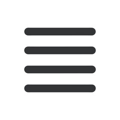 Obraz premium Hamburger Menu Icon – Navigation List & UI Button Vector (EPS) 