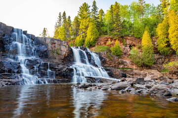 Gooseberry Falls Middle Falls Sunset