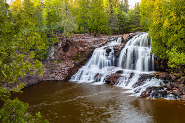 Gooseberry Falls Middle Falls Sunset