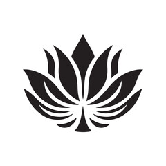 lotus yoga pose vector silhouette clip art logo design illustration collections.