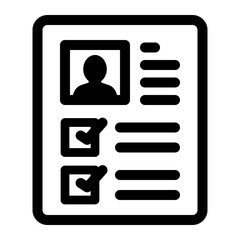 Resume Document Icon