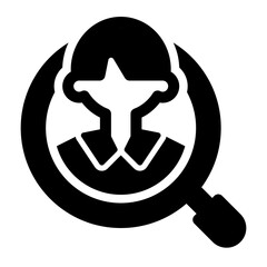 Job Search Magnifying Glass Icon