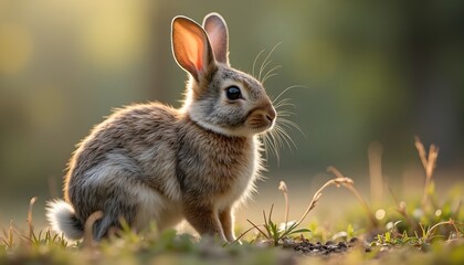 Obraz premium rabbit in the grass