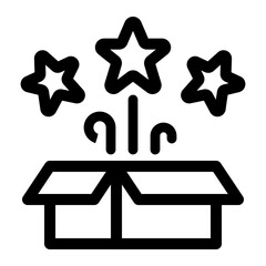 Open Box With Starburst